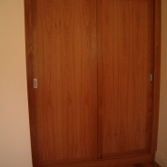 American white oak sliding door wardrobe