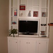 Painted french white tv and display cabinet